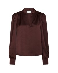 Neo Noir - ROSSLYN SATIN BLUSE