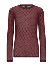 HYPEtheDETAIL - MESH BLUSE BORDEAUX