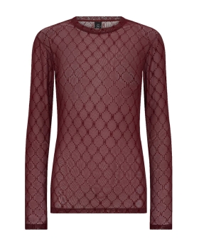 HYPEtheDETAIL - MESH BLUSE BORDEAUX