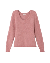 American Vintage - STRIKTRØJE LYSERØD