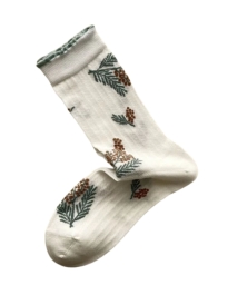 Plisse - DERRIS SOCK HVID