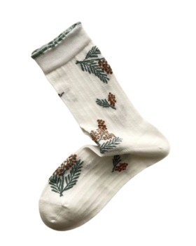 Plisse - DERRIS SOCK HVID