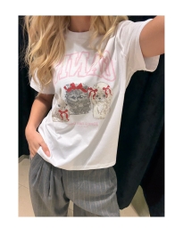 Ganni - CUTE ANIMALS T-SHIRT Ganni - CUTE ANIMALS T-SHIRT