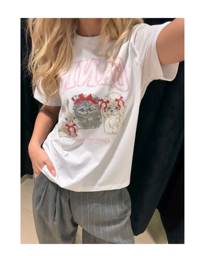 Ganni - CUTE ANIMALS T-SHIRT