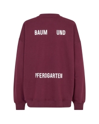 Baum und Pferdgarten - JULLE SWEATSHIRT BORDEAUX