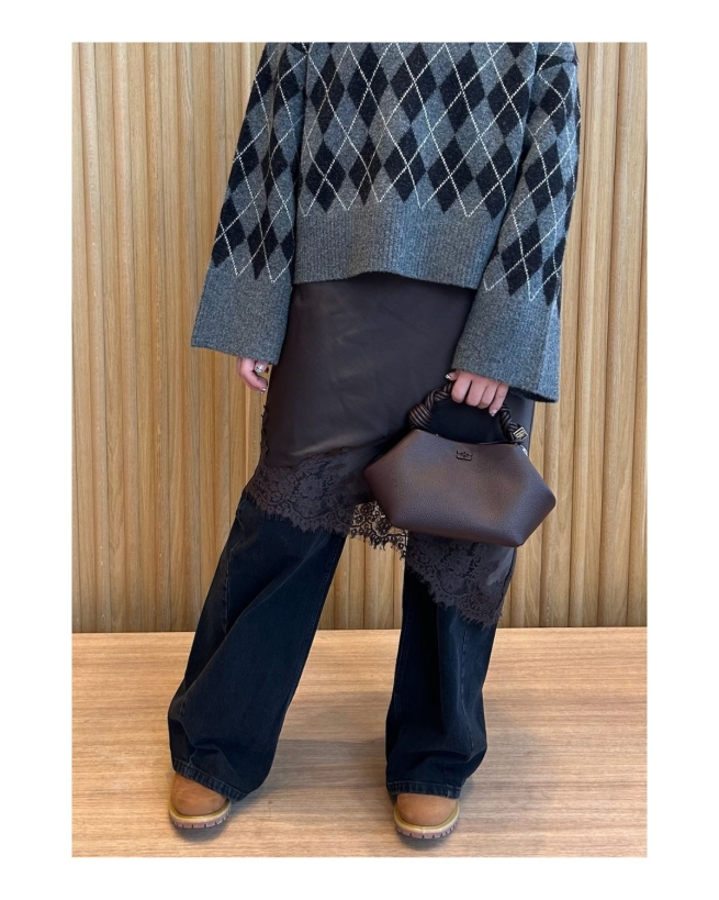 Ganni - BOU SMALL GRAINED TASKE