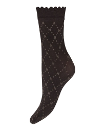 HYPEtheDETAIL - STRØMPE MED LOGO BRUN