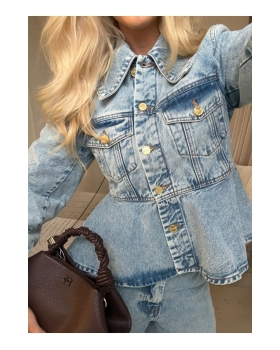 Ganni - RIGID DENIM PADDED