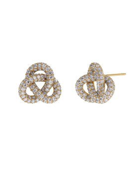 Edblad - INFINITY KNOT SPARKLE STUDS L