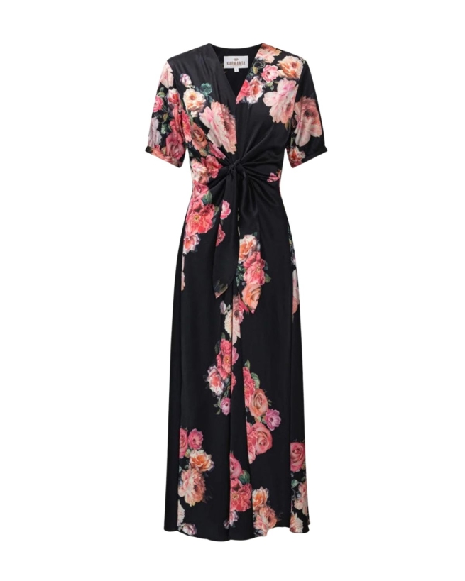 Karmamia - FAYE DRESS MED SMUK BINDE DETALJE