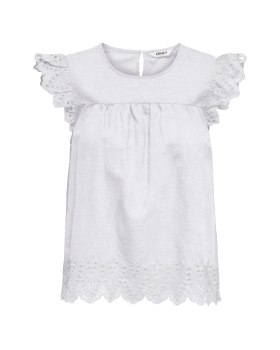 Only - TULUM BLUSE HVID