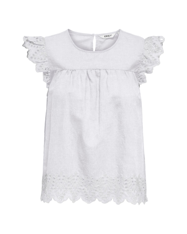 Only - TULUM BLUSE HVID