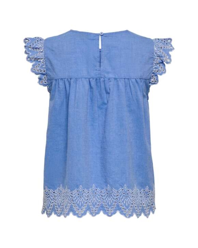 Only - TULUM BLUSE BLÅ