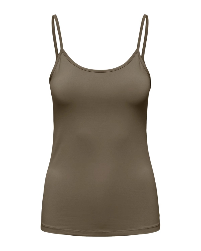 Only - EA NEW SINGLET MØRKEGRØN