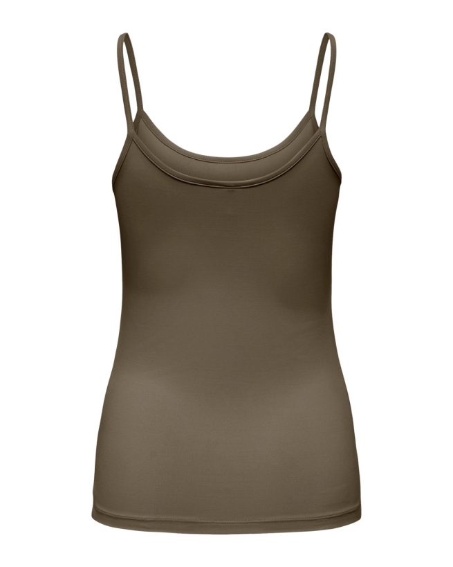 Only - EA NEW SINGLET MØRKEGRØN