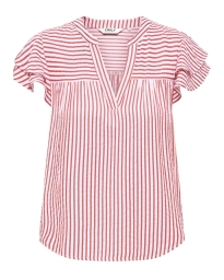Only - BARI FRILL V-NECK TOP