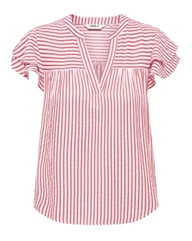 Only - BARI FRILL V-NECK TOP Only - BARI FRILL V-NECK TOP