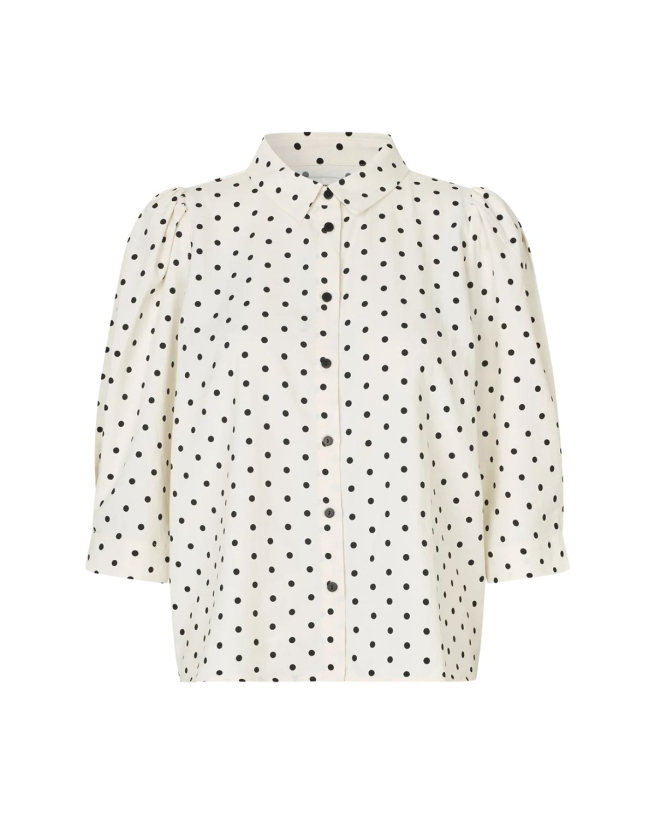 Lollys Laundry - BONO SKJORTE MED PRIKKER