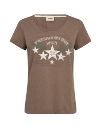 Mos Mosh - ZIBBA T-SHIRT BRUN Mos Mosh - ZIBBA T-SHIRT BRUN