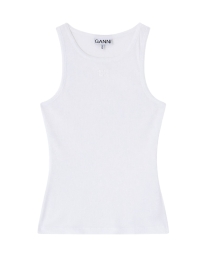 Ganni - TANK TOP HVID