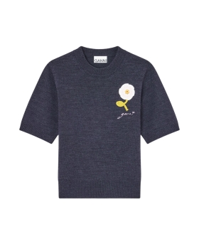 Ganni - CROCHET KORTÆRMET STRIK