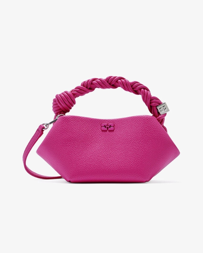 Ganni - BOU MINI TASKE PINK