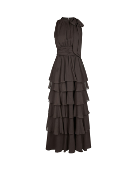Neo Noir - Marli Solid Chiffon Dress