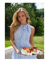 Neo Noir - Marli Solid Chiffon Dress