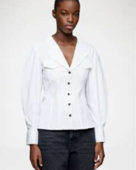 Ganni - Elegant Skjorte Bluse