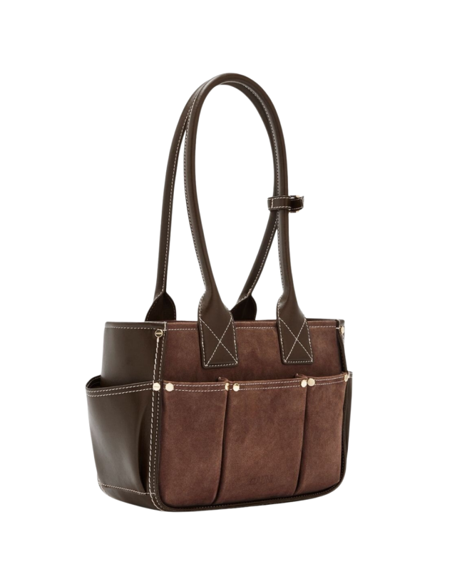 Ganni - Suede chicory taske