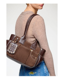 Ganni - Suede chicory taske