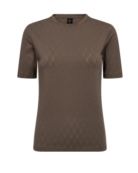 HYPEtheDETAIL - LOGO T-SHIRT BRUN