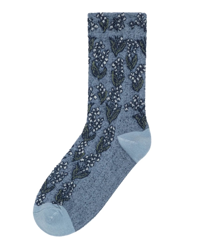 Plisse - DELFI SOCK BLÅ