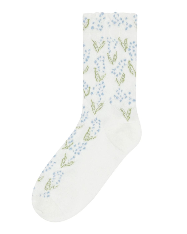 Plisse - DELFI SOCK HVID