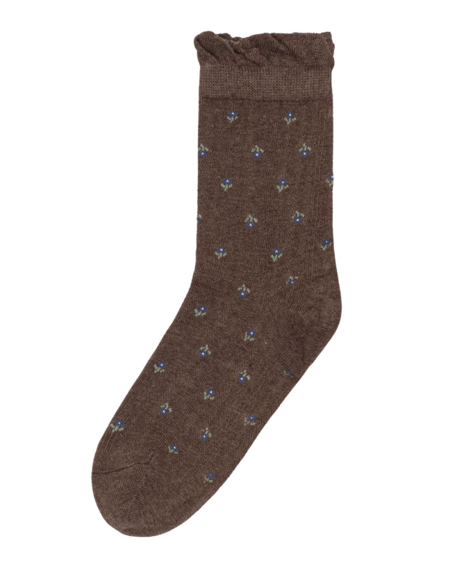 Plisse - SOLGA SOCK BRUN