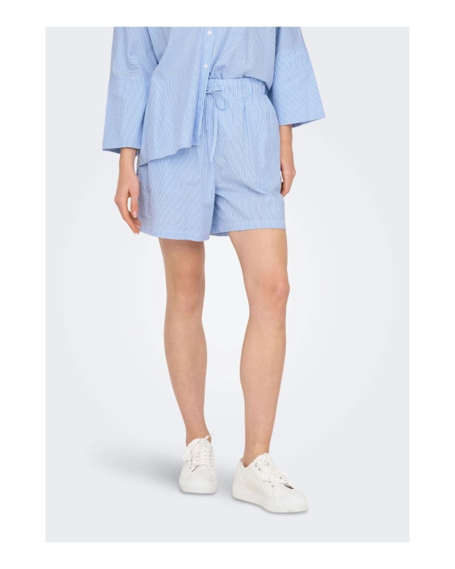Only -  AUGUSTA SHORTS BLÅ