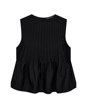 Copenhagen Muse - CMPLEAT - TOP MED PEPLUM I SORT