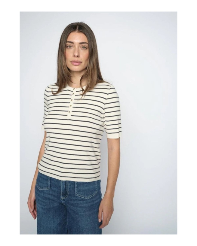 Mos Mosh - Aliz Caliz Stripe SS Knit