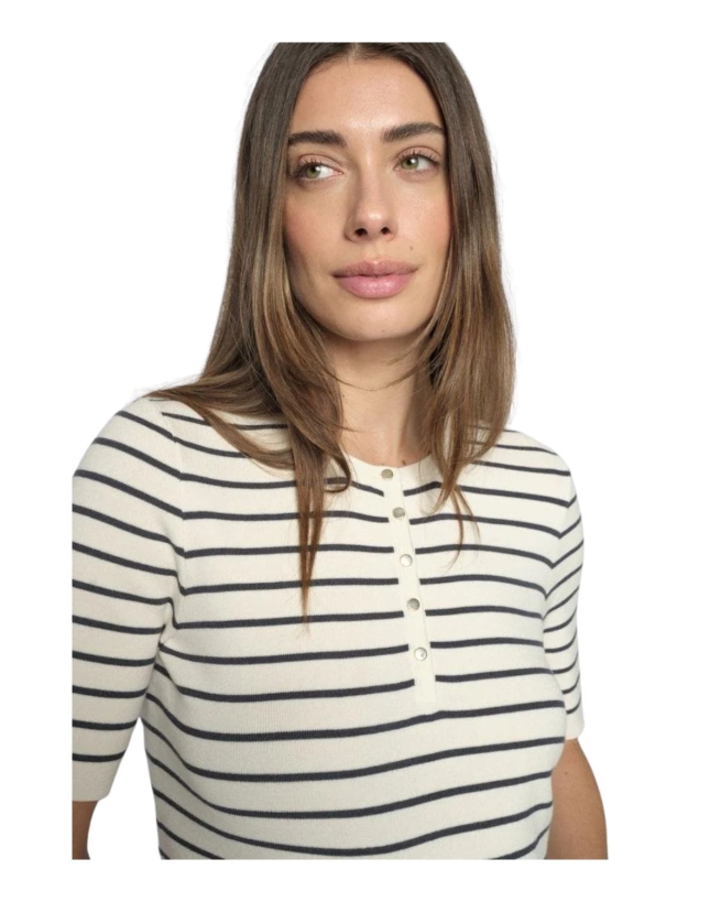 Mos Mosh - Aliz Caliz Stripe SS Knit