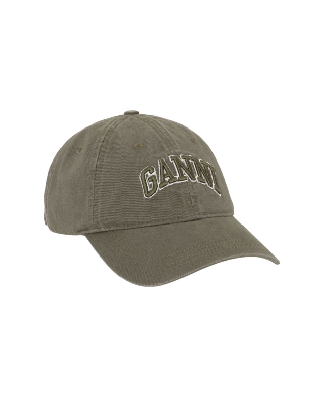 Ganni - Grøn kanvaskasket
