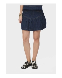 Neo Noir - Tripa Denim Frill Skirt Neo Noir - Tripa Denim Frill Skirt