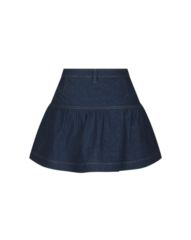 Neo Noir - Tripa Denim Frill Skirt