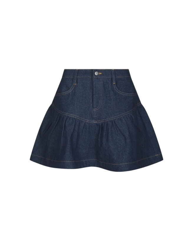 Neo Noir - Tripa Denim Frill Skirt