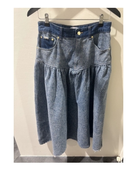 Ganni - PATCHWORK NEDERDEL