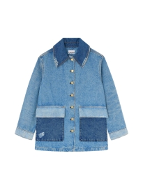 Ganni - Jakke i patchwork denim Ganni - Jakke i patchwork denim