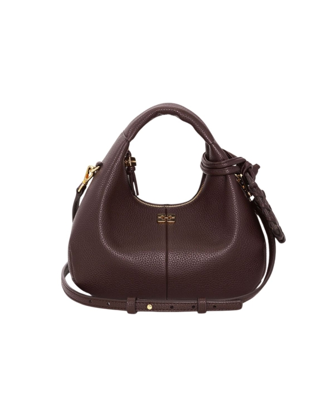 Ganni - MINI HOBO BRUN