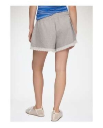 Ganni - Sweat shorts med blonder