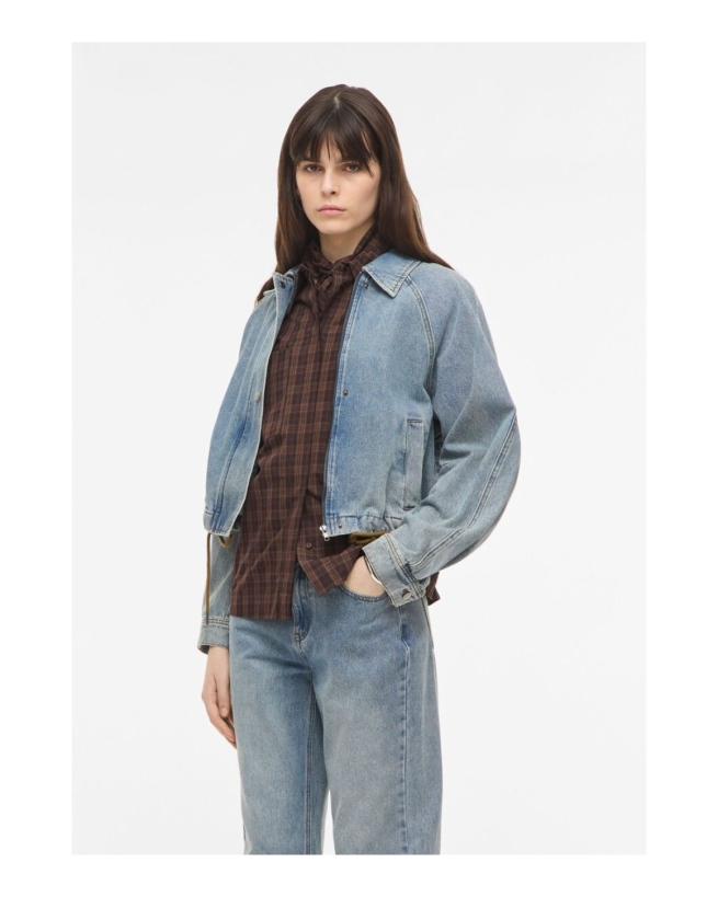 Rouge Edit - DENIM BOMBER JACKET