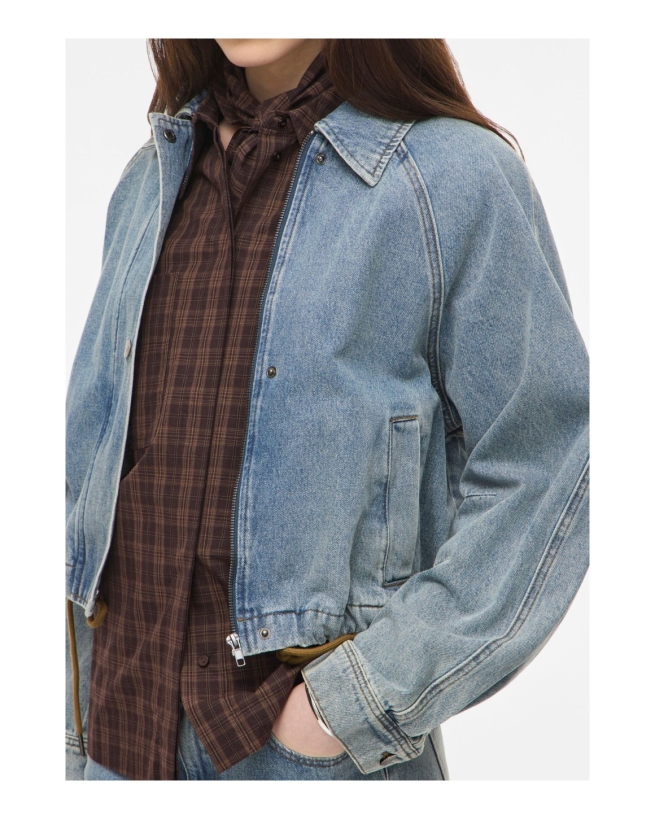 Rouge Edit - DENIM BOMBER JACKET