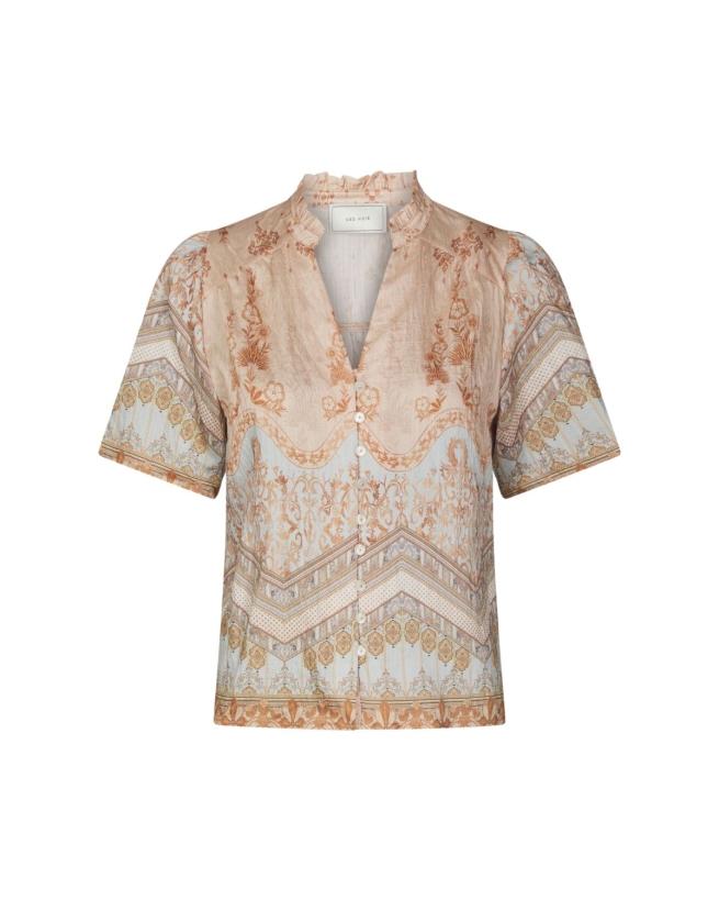 Neo Noir - Torana Flower Border Blouse